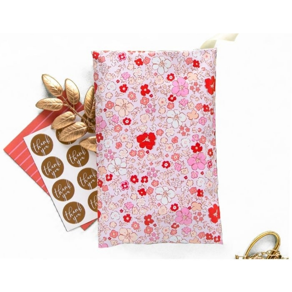 (25)PACK•🌺🌸BLOOM POLYMAILER PACK•(10) 6x9 & (15) 12x15.5 - Picture 2 of 3